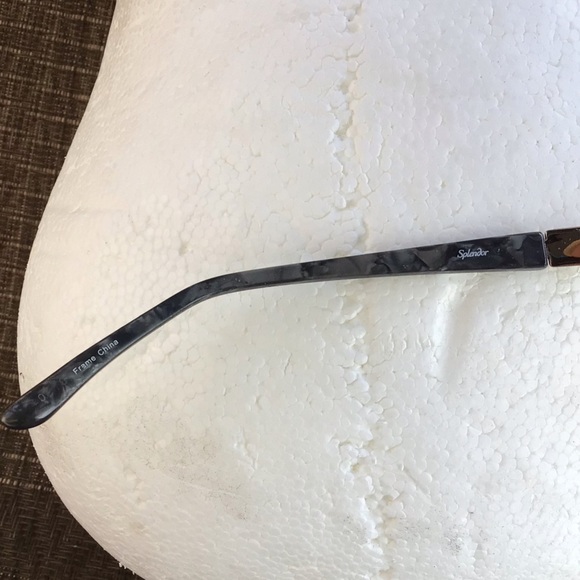 Splendor Gray Marble/Black/Gold Eyeglasses Frames - Picture 4 of 4